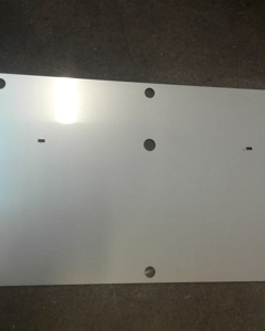 Bended plate w/tags - back 2mm SST f/Shutter SR25